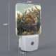 thumbnail image 2 of Balery Floral Rhino With Birds Luz Nocturna LED con Sensor Automático, Enchufe con Sensor Crepuscular, Luz Suave de 0.5W para Dormitorio, Pasillo, Baño-UK, 2 of 7