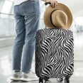thumbnail image 3 of Stretch Luggage Cover M(22-24in)– Elastic Travel Suitcase Protector with Handle Openings & Bottom Closure, Washable Polyester Spandex Suitcases Cover, Leopard Animal Print, 3 of 5