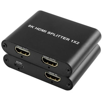1 x 2 4K 30 Hz HDMI 2-Port Splitter, Black - Walmart.com