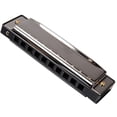 thumbnail image 3 of 10 Holes Harmonica, Small Wind Instrument Portable Glossy Finish C Key Harmonica Copper Reed  for Leisure Entertainment, 3 of 8