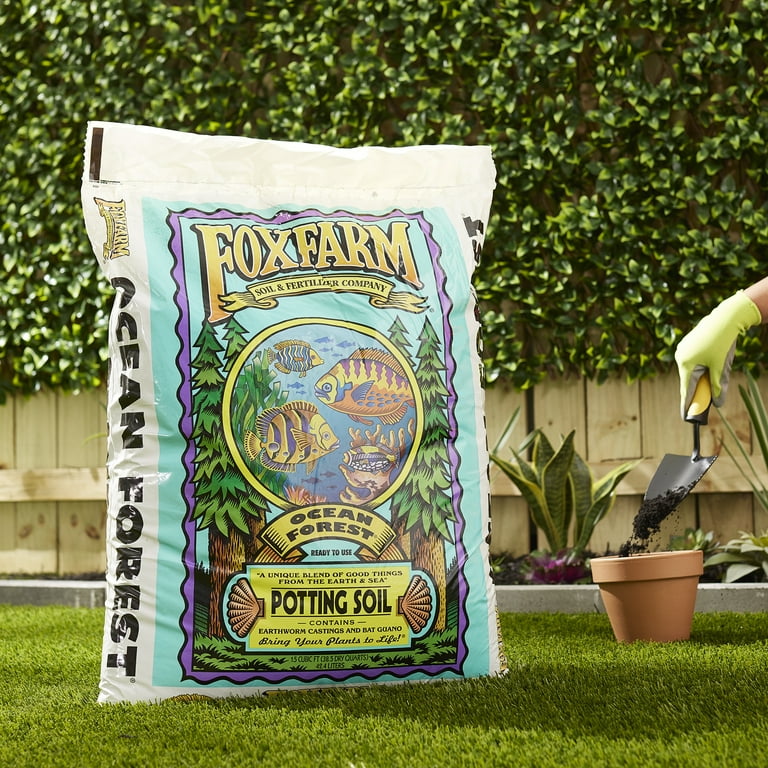 FoxFarm Nutrient-Rich Indoor Planting Mix, Ocean Forest Organic