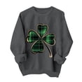 thumbnail image 1 of Wo-Fusoul Chandail pour Femmes, chandail à Manches Longues Col Rond, Haut Décontracté Imprimé pour la Saint-Patrick, Design Sans Capuche, 1 of 6