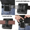 thumbnail image 6 of Caseswill For Samsung Galaxy Z Flip 7 / 7 FE / 6 / 5 / 4 / 3 5G Case Premium Leather Phone Pouch with Belt Clip Holster, 6 of 6