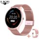 thumbnail image 1 of Reloj inteligente LIGE 2022 para mujer, reloj deportivo con pantalla completamente táctil, reloj deportivo IP67 resistente al agua con Bluetooth para Android iOS, reloj inteligente para mujer Deng Xun unisex, 1 of 2