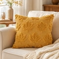 thumbnail image 5 of ShaoXinWan Fall Maple Leaf Throw Pillow Cover, Embossed Cushion Case with Beautifully Detailed Autumn Texture Accent, Fall Decor for Sofa Living Room, 5 of 7