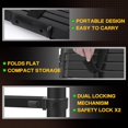 thumbnail image 5 of Telescoping Ladder for RV & Attic, 10.5FT Aluminum Extension Ladder with Dual Locking Mechanism, Max Load 330lbs, Compact Foldable Ladder for Roof, Home, Travel Trailer & Multi-Surface Use, 5 of 8
