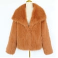 thumbnail image 7 of Women's Faux Fur Coat Fluffy Lapel Open Front Shaggy Jacket Coat Winter Warm Long Sleeve Furry Parka Overcoat, 7 of 7