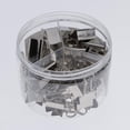 thumbnail image 2 of Paquete de 42 Clips para carpetas Abrazaderas de papel Surtido Resistente Reutilizable Conveniente , Plata, 19-32mm Gloria Grapas de acero clips de la carpeta, 2 of 9