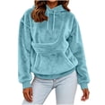 thumbnail image 5 of Kangaroo Pouch Hoodie Comfy Kangaroo Pouch Sweatshirts Large Pocket Pullover Shirt Cat Dog Carrier Hoodies, 5 of 8