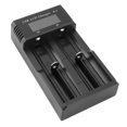 thumbnail image 1 of Cargador De Batería, Carga USB Cargador De Batería Compacto De 2 Bahías Pantalla LCD Portátil Para Batería De Litio De 3,7 V Batería Ni MH Ni Cd De 1,2 V, 1 of 7