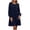 Navy, variant on Lnmiateer Women Loose Swing Plus Size T‑Shirt Dress Crew Neck Long Sleeve Soft Breathable Fabric Fall Winter Daily Home Work Holiday Outfit