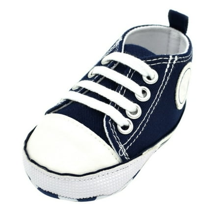 

Unisex Baby Boys Girls Star High Top Sneaker Soft Anti-Slip Sole Newborn Infant First Walkers Canvas Shoes 0-18M