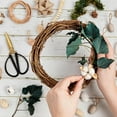 thumbnail image 4 of 2 Pack Rattan Wreath, 15.74" DIY Wreath Natural Vine Wreath for Front Door, Thanksgiving, Christmas, Valentine's Day Wedding (Natural), 4 of 8