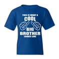 thumbnail image 2 of Shop4Ever Kids This Is What A Cool Big Brother Looks Like Graphic Child's Youth T-Shirt Medium Royal Blue, 2 of 5