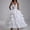 White, variant on Cxenplz Women's 4 Hoop Skirt 5 Ruffles Layers Petticoat Skirt for Party Wedding Crinoline Slip Underskirt