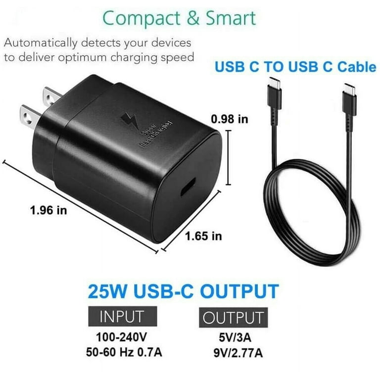 Samsung Galaxy A3 (2017), 2Pack Original Samsung USB-C Super Fast