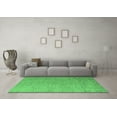 thumbnail image 3 of Ahgly Company Indoor Square Abstract Emerald Green Modern Area Rugs, 4' Square, 3 of 4