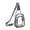 Grey, variant on Cbzote Clear Transparent Sling Crossbody Bag, Sleek Modern See Through Chest Daypack with Adjustable Wide Strap, Lightweight Carry Pouch for Travel Concerts Outdoor Events and Everyday Casual Use