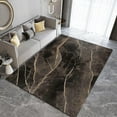thumbnail image 3 of Dark Gray Brown Abstract Area Rug, Rectangular Living Room Rug, Bedroom Rug Machine Washable Soft Non-Slip Modern For Kitchen Dining Room Bathroom Laundry Room 3x5ft, 3 of 6