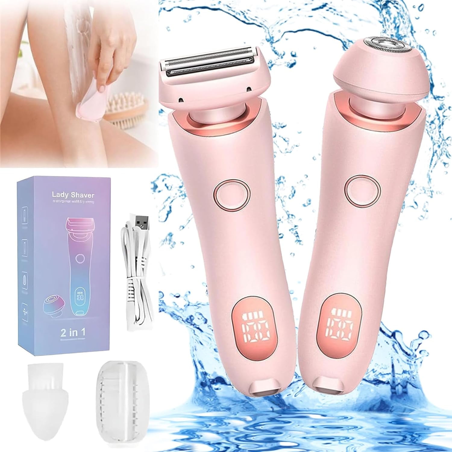 Panasonic Ladies Wet/Dry Rechargeable Epilator & Shaver, ES
