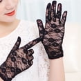 thumbnail image 3 of Guantes de encaje para mujer, guantes para fiesta de té, guantes cortos de cortesía, guantes de novia vintage con flores para mujer, cena de boda, 3 of 5