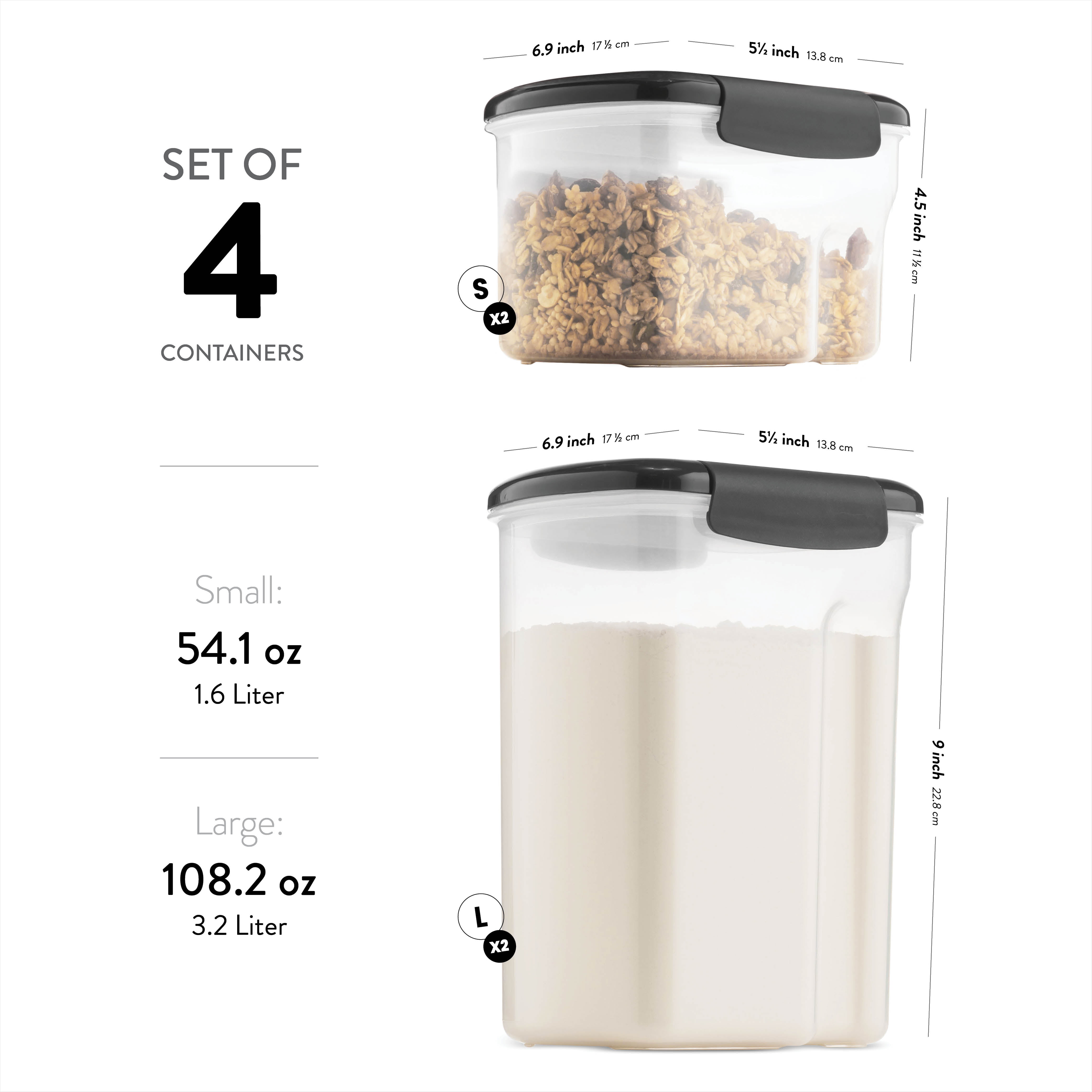 Rubbermaid Container, BPA Free Plastic, Airtight Food Storage, Flour (16  Cup) - Manny's Choice Pure Italian & European Foods