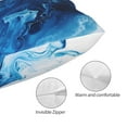 thumbnail image 3 of Balery Blue White Fluid Art Funda de Cojín Estampada, Regalos para Mujeres, Regalos de Amor para Ella, Regalos para Novia o Esposa, Funda de Almohada-20"x30", 3 of 6