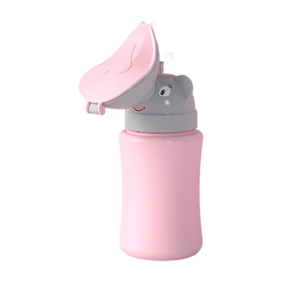 Urinario de emergencia, urinario de viaje, inodoro de entrenamiento ligero portátil reutilizable, orinal para niños, orinal para parque, mochilas para Rosa