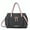 Charcoal Pink Combo, variant on MKF Collection Elise Women’s Satchel Bag, Vegan Leather Large Handbag Purse by Mia K. -White/Grey