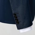 thumbnail image 5 of Cloudstyle Men's 3Pcs Business Professional Casual Daily Slim Fit One Button Suit Set (Blazer + Vest + Pants), 5 of 5