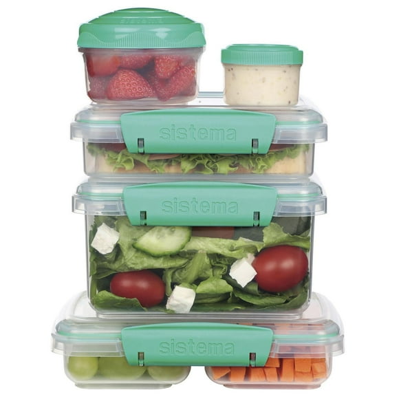 Sistema To Go 12-Piece Lunch Food Storage Container Set