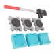 thumbnail image 2 of Elevador de muebles triangular resistente de hierro ABS PVC, juego de plataformas móviles para muebles, capacidad de carga de 200 kg, 8 piezas, 2 of 12