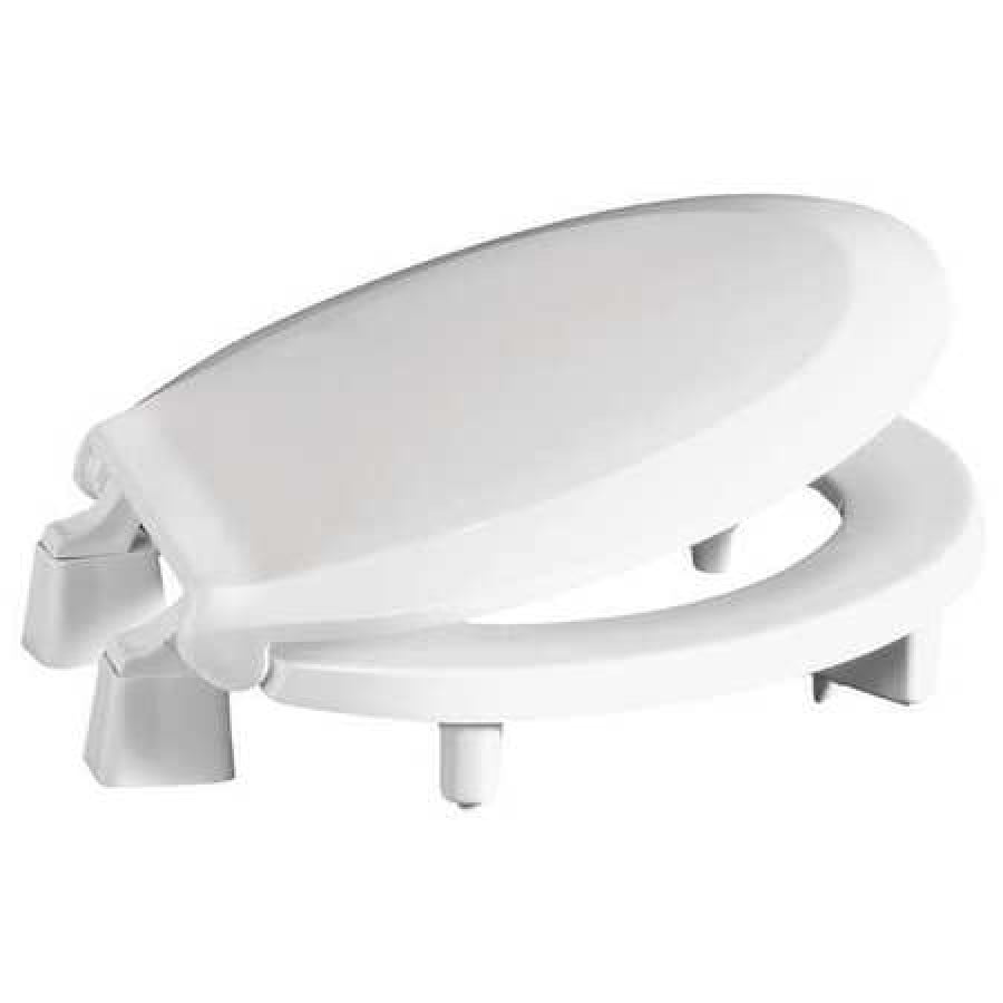 CENTOCO GR3L440STS001 Toilet Seat, With Cover, Plastic, Round, White