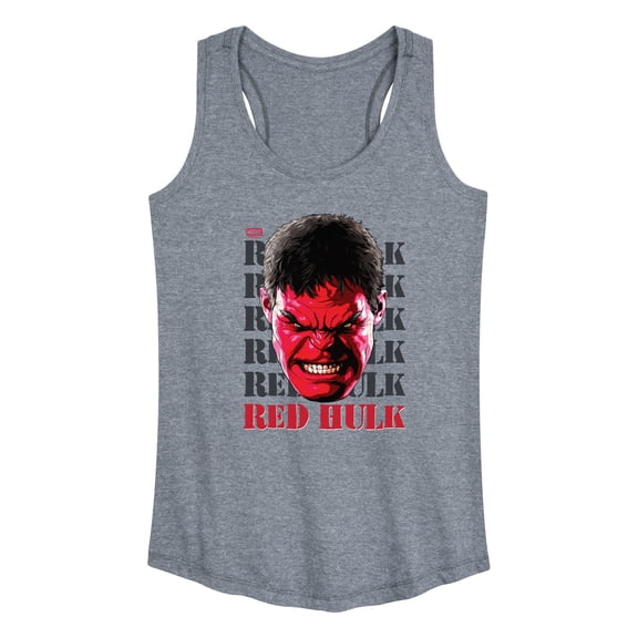 Marvel - Big Red Hulk Face - Women's Racerback Tank