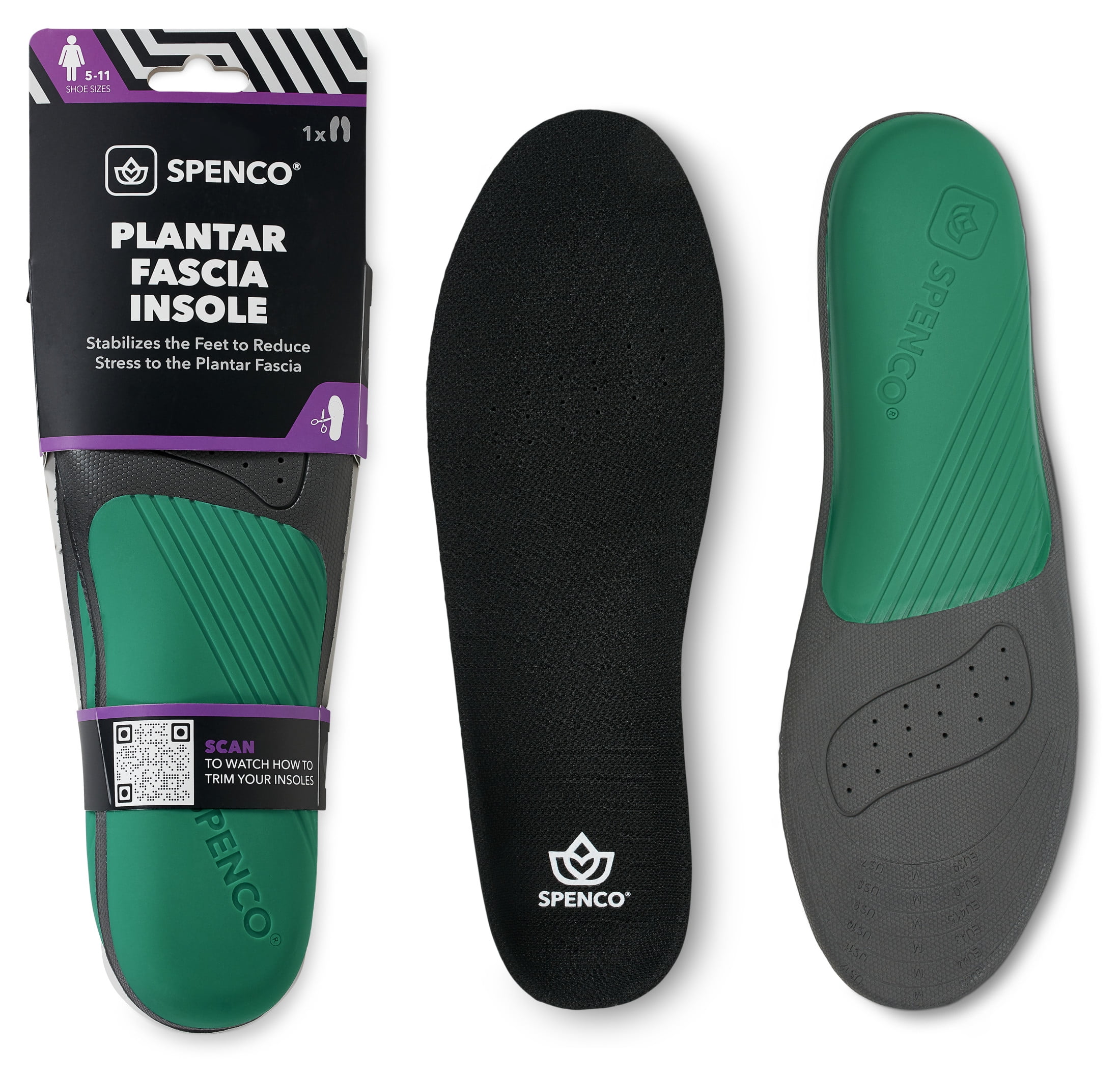 Spenco Plantar Fascia Insole Trim-to-Fit