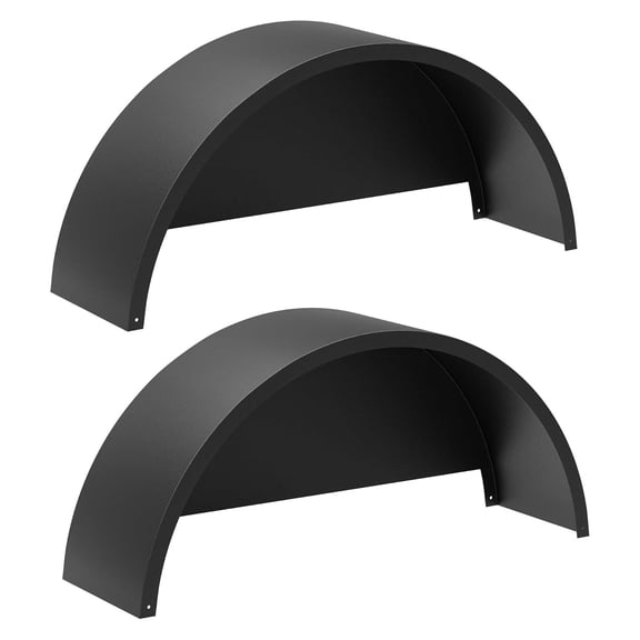 2 Pack Single Axle Trailer Fenders with Fender Backs, 32"x9"x15" Trailer Fenders Replacement Fits 14”to16” Wheels for Car Hauler, Cargo Trailers