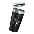 thumbnail image 3 of Keystone Lake Map Tumbler Travel Mug Insulated Laser Engraved Coffee Cup Oklahoma 20 oz Black, 3 of 5