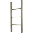 thumbnail image 4 of Ekena Millwork 19"W x 48"H x 3 1/2"D Vintage Farmhouse 3 Rung Ladder, Barnwood Decor Collection, Reclaimed Grey, 4 of 13