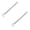 White-2Pcs, variant on Stainless Steel Root Rake, 3-Prong Loosen Soil Bonsai Tree Tool with Ergonomic Handle, Handheld Rustproof Rake Cultivator for Potted Plants, Home Gardening Tool for Outdoor