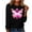 Black, variant on CLOISE Breast Cancer Shirts Women Long Sleeve Crewneck Shirts Butterfly Ribbon Oversized Breast Cancer Fight Tops Cute Comfort Tshirts Cancer Survivor Gifts Outfits White L