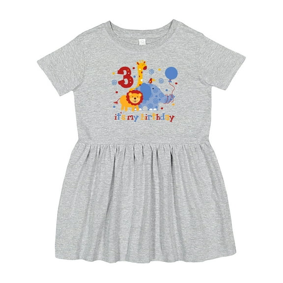 Inktastic Safari 3rd Birthday Girls Toddler Dress