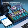 thumbnail image 4 of Q7 Live Sound Card For PC Cellphone HIFI Mixer Record Singing Equipment set for Live Broadcast and Recording Sound Card ,Reduced Noise, 4 of 6