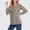 Khaki, variant on NTACZA Loose Fitting Womens Holiday Sweaters Beige Pullover V Neck Sweater Solid Ribbed Knit Shirt Ladies Winter Jumpers L