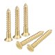 thumbnail image 1 of Tornillos de madera de latón, 15 Pcs M3.5 x 35mm con cabeza plana de auto-perforación y contrachapado para muebles de carpintería, 1 of 6