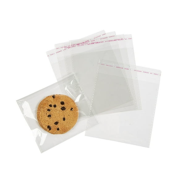 Clear Plastic Cookie Bags, Party Supplies, Disposable, Wedding, 144 Pieces