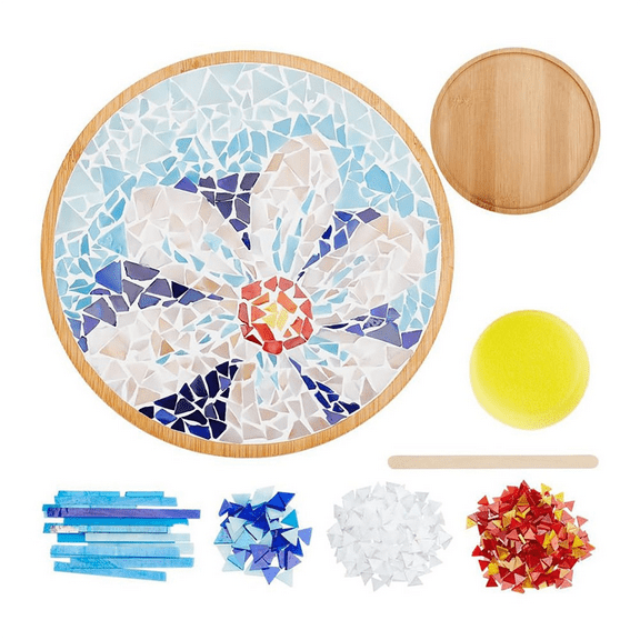 DIY Mosaic Craft Kit for Adult Beginners, Suitable for Handmade Mosaic Coasters Home Decor Christmas Gifts