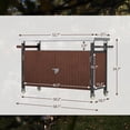 thumbnail image 3 of Holaki Outdoor Grill Cart with Stainless Steel Tabletop,Storage,Patio Kitchen Island with Wheels,Hooks, and Spice Rack,Waterproof Outdoor Grill Table,Movable BBQ Serving Cart Rolling Bar Cart, 3 of 16