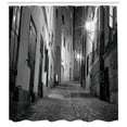 thumbnail image 3 of Ambesonne Black and White Shower Curtain, Dark Alleyway, 69"Wx84"L, Black and White, 3 of 3