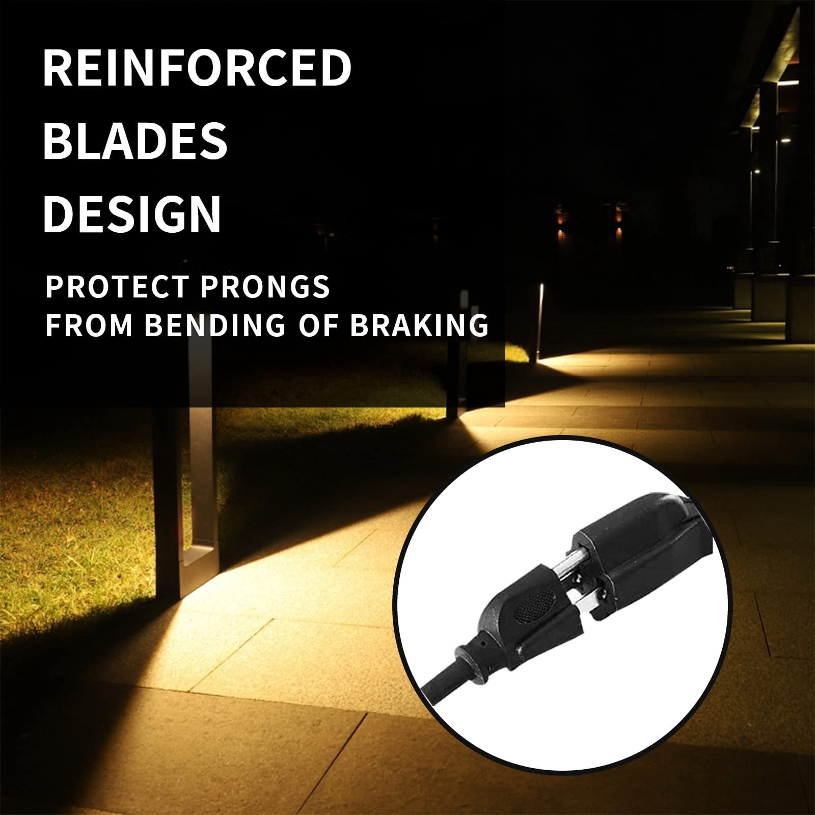 Extension Cord Black 30FT Standard for Indoor Outdoor Use