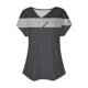 thumbnail image 5 of Tops de Algodón para Mujeres Cuello en V Moda Casual Manga Corta Primavera Verano Top para el Hogar Y Diario, 5 of 6